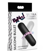 BANG! Flexible Silicone Bullet - Black